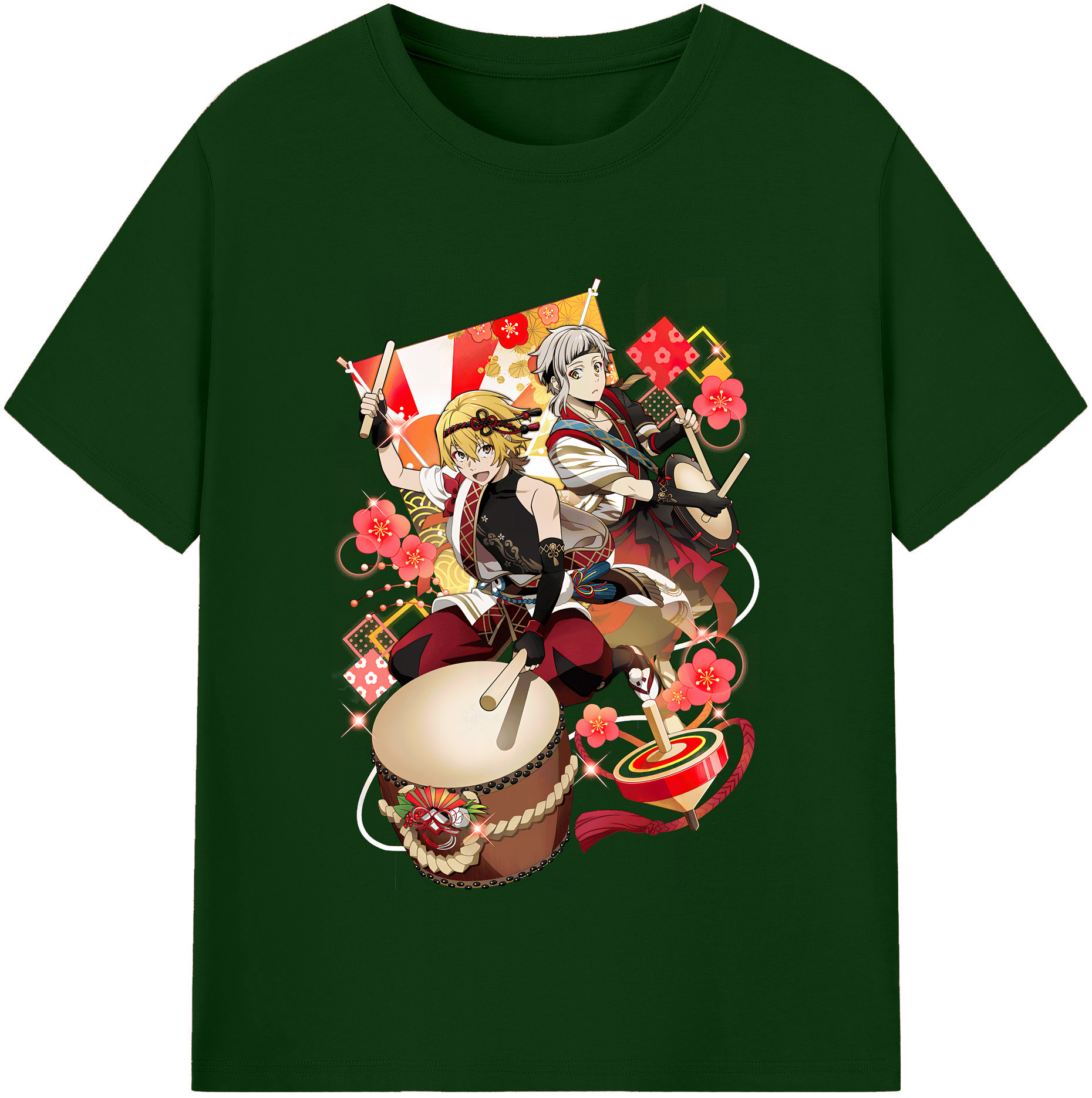 （画像用） 文豪ストレイドッグス Bungo Stray Dogs 綿100％半袖Tシャツ（フロントプリント）